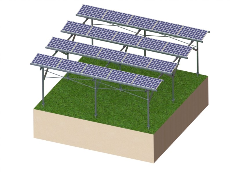 Landwirtschaftliche Solarmontage