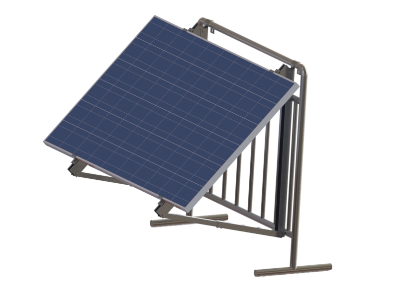 Balkon-Solarmontage